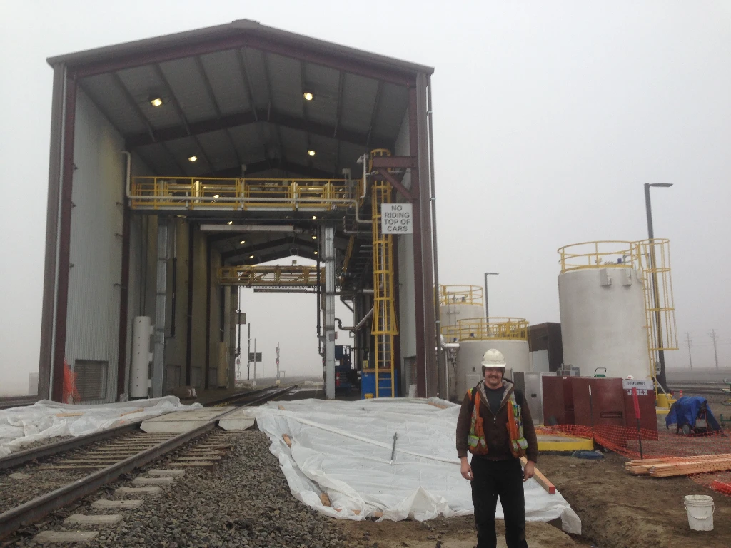 Automated dust suppression applicator system for coal handling operations.