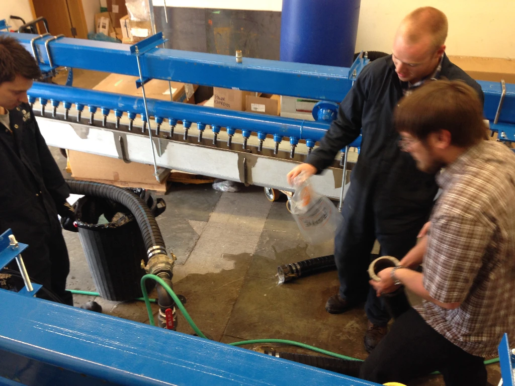 Coal spray system view 2