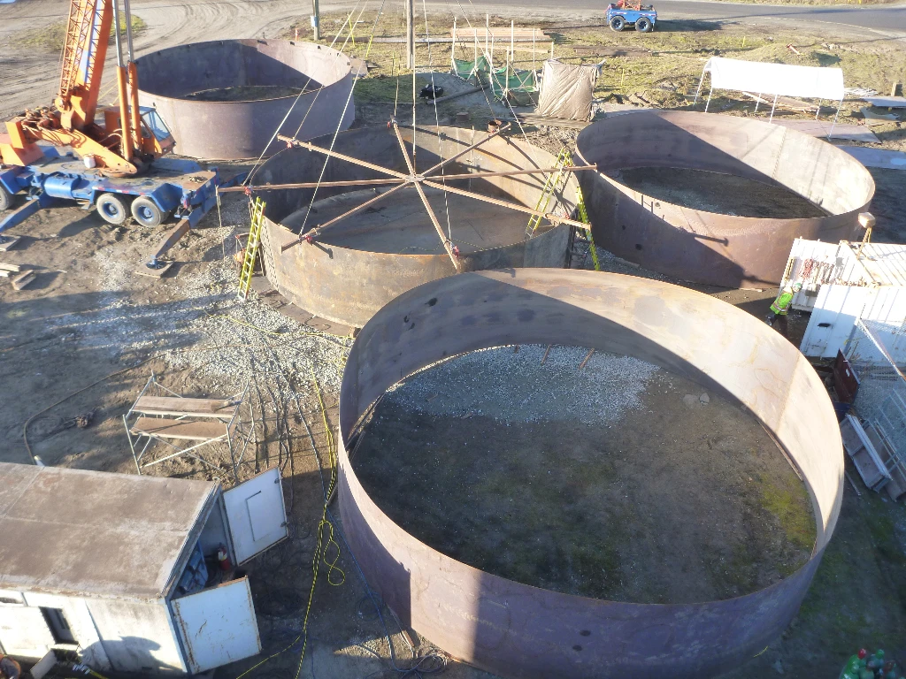 Tank demolition and site preparation